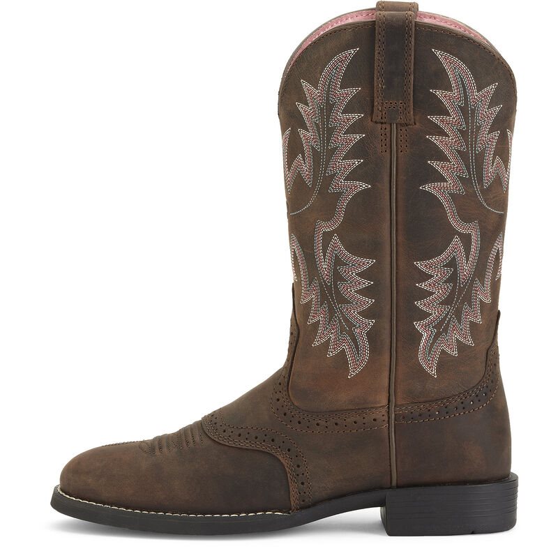 Ariat Western: Heritage Stockman Botas Western Mujer - Marrones Oscuro (NKMBD9821)